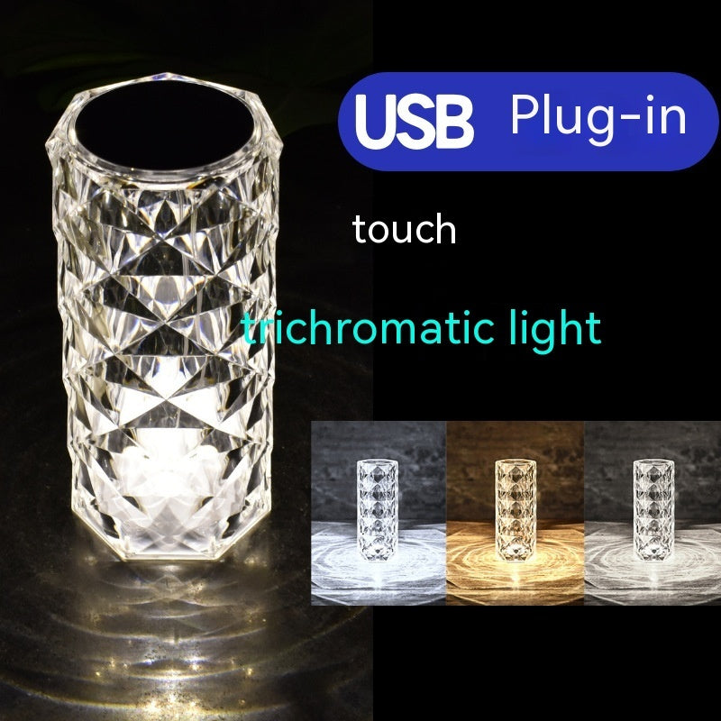 Crystal Rose Lamp Atmosphere Creative Led Table Lamp TRENDFLOW