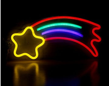 LED Neon Light, Acrylic Back Panel, Room Decoration Night Light TRENDFLOW