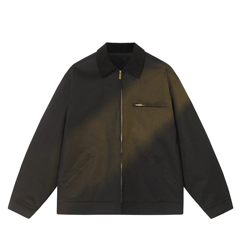 Simple And Versatile Spring Long-sleeve Lapel Jacket For Men