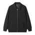Japanese Retro Heavyweight 420g Silver Fox Fleece Solid Color Lapel Zip-up Jacket TRENDFLOW