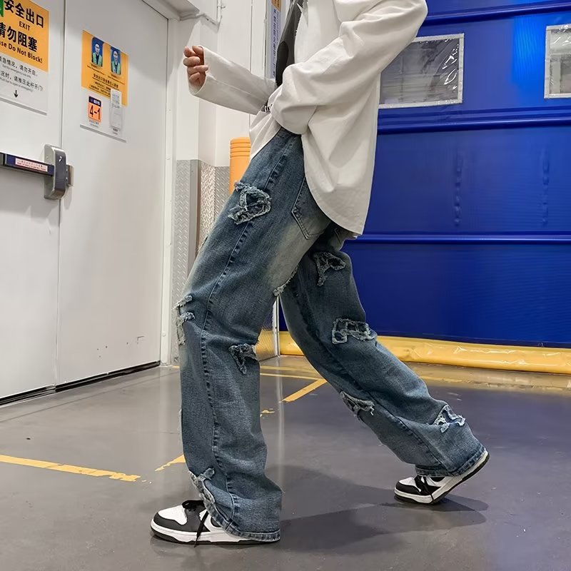 Men's Loose Retro Casual Wide-leg Pants