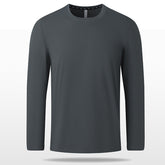 Non-deformed Solid Color Long Sleeve T-shirt TRENDFLOW