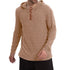 Long-sleeve Casual Pullover Hoodie With Drawstring And Buttons TRENDFLOW