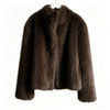 Stand-collar Short Cotton-padded Coat For Women