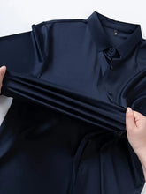 Seamless, Highly Elastic, Long-Sleeve, Wrinkle-Resistant Plus-Size Shirt For Men TRENDFLOW