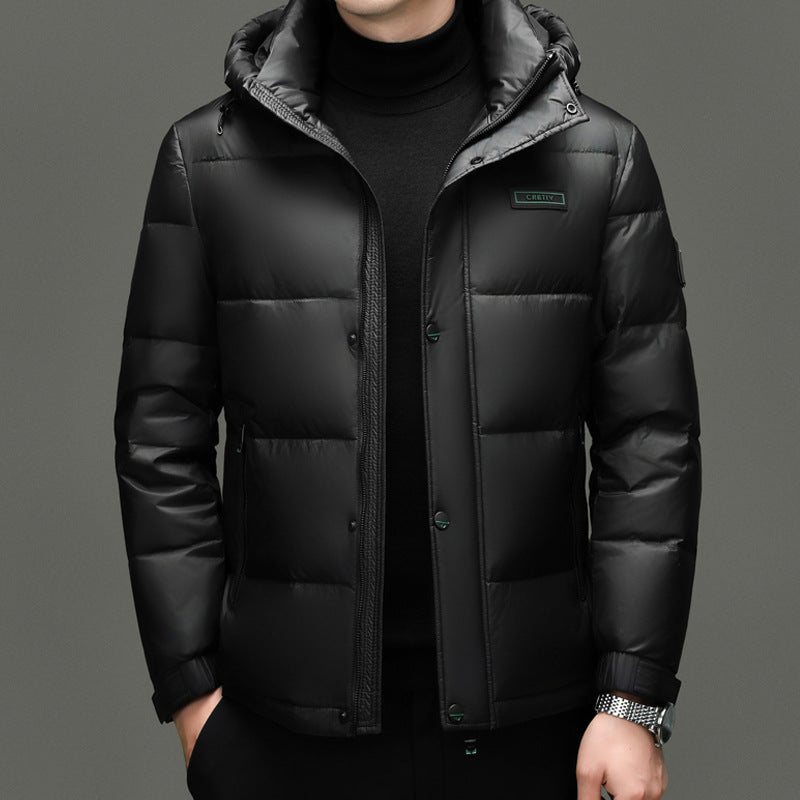 New Style Casual Windproof And Cold-resistant Jacket With Detachable Hood TRENDFLOW