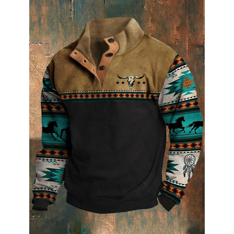 Men's 3D Printed Casual Fashion Sweatshirt