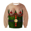 Christmas Casual Personalized Crew-neck Hoodie With 3D Digital Print, Unisex