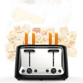 Home Automatic Multifunctional Toaster Four Slot Export TRENDFLOW