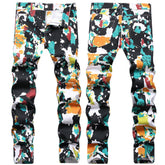 Alternative-style Trendy Stretch Slim-fit Jeans For Men TRENDFLOW