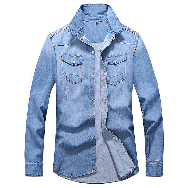 Men's Long-Sleeve Denim Casual All-Match Jacket