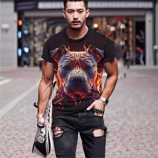 3D Printed Animal Style Vintage Quick-dry T-shirt TRENDFLOW