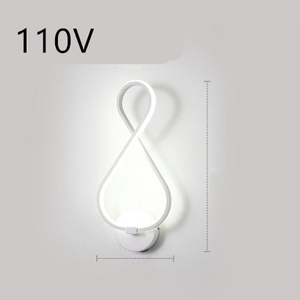 led wall lamp nordic minimalist bedroom bedside lamp TRENDFLOW