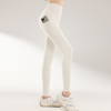 Women's High Stretch Yoga Leggings With Side Phone Pocket & Built-in Jelly Gel Band Tummy Control