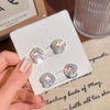 Exquisite Accessible Luxury Super Zircon Cut Out Flower Earrings S925 Silver Needle Small Simple Niche Design Fashion Earrings