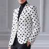 New Womens Blazer With A Polka-dot Print