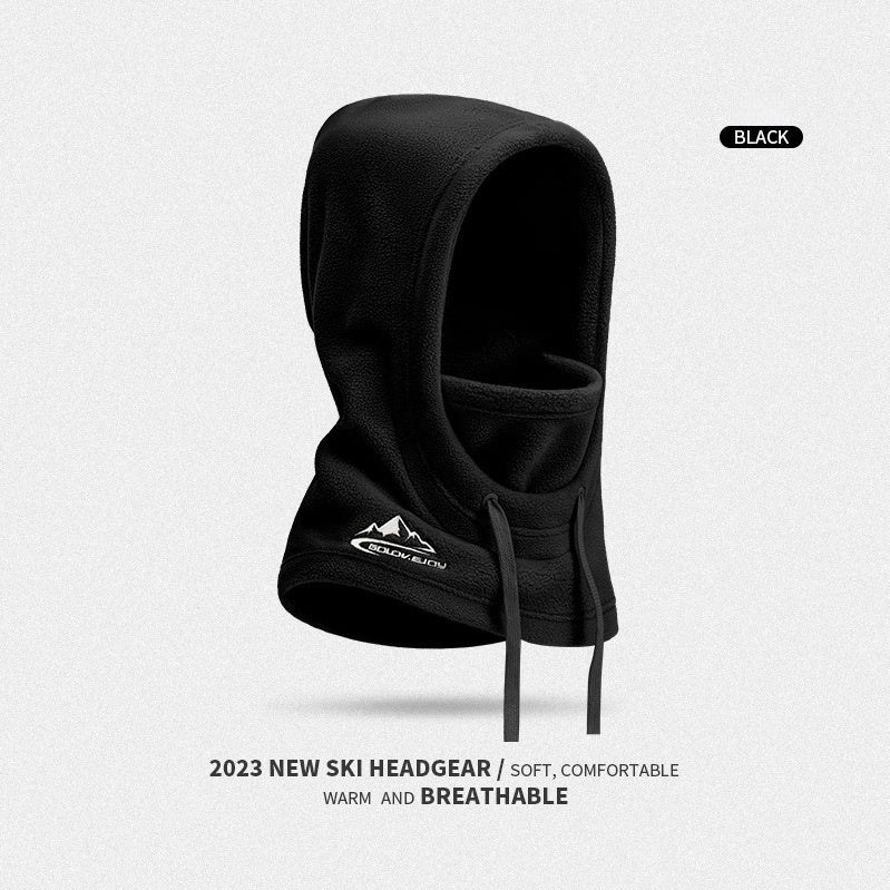 Windproof And Cold-proof Outdoor Cycling Fleece-lined Warm Face Mask