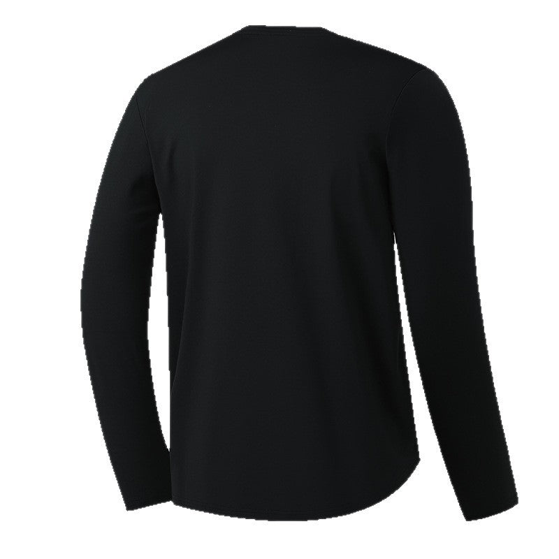 Non-deformed Solid Color Long Sleeve T-shirt