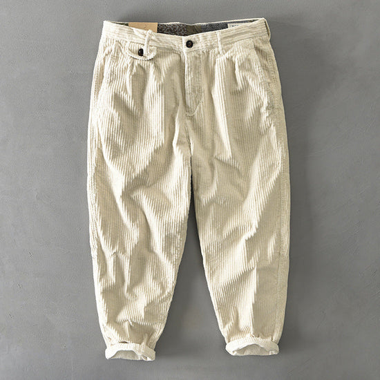Retro Corduroy Loose-fit Trendy Workwear Casual Pants TRENDFLOW