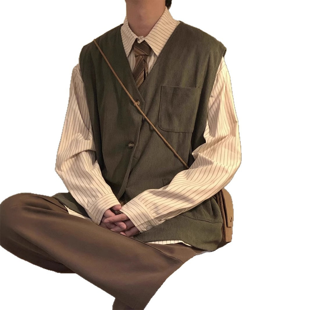 Men's Retro Multi-Pocket Work Vest