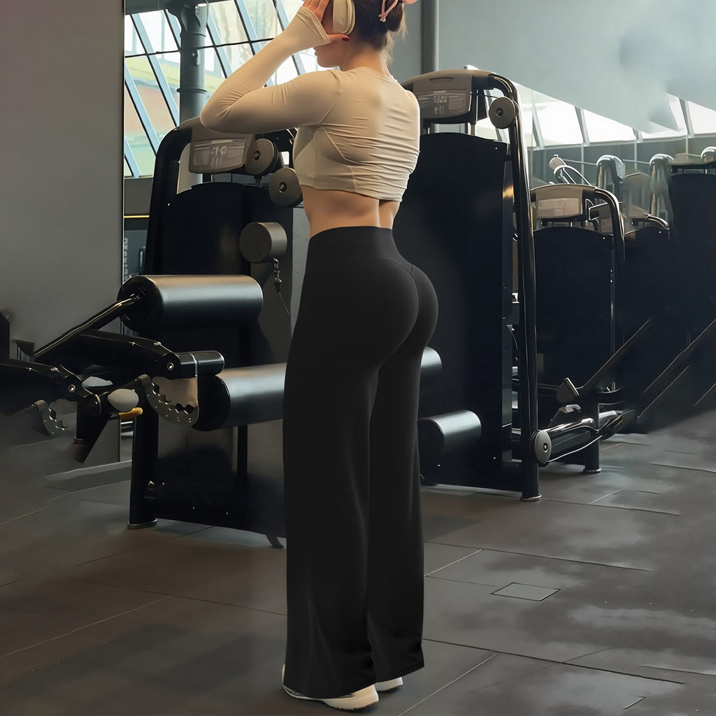 Women's New Soft, Smooth, Bare-Skin Feel Yoga & Fitness Loose Wide-Leg Pants