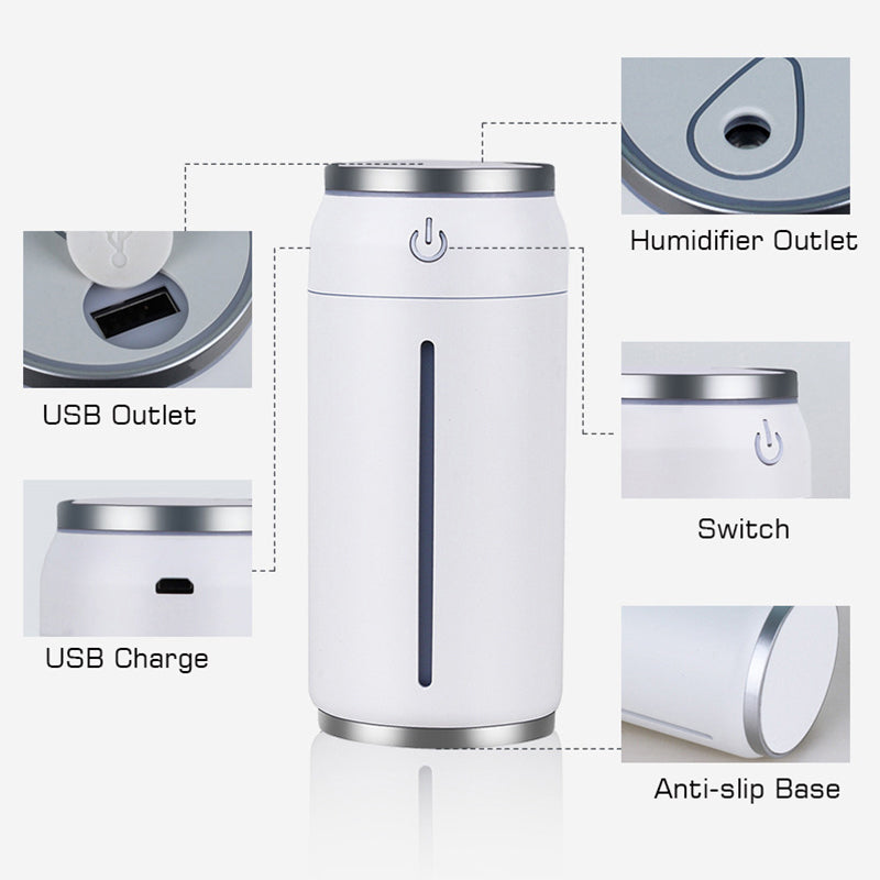 Hot Selling Car Humidifier 220ML Mini USB Aroma Diffuser Wholesale Air Humidificator TRENDFLOW