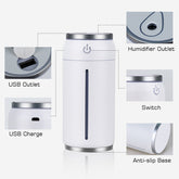 Hot Selling Car Humidifier 220ML Mini USB Aroma Diffuser Wholesale Air Humidificator TRENDFLOW