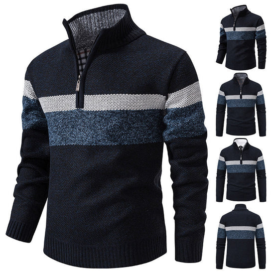 Stand-collar Warm Knitted Sweater Pullover TRENDFLOW