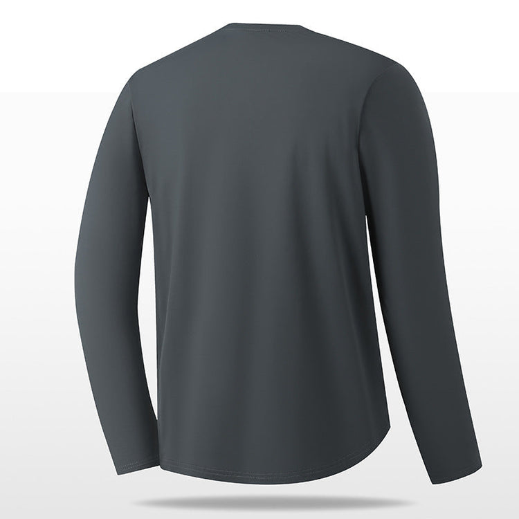 Non-deformed Solid Color Long Sleeve T-shirt TRENDFLOW