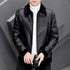Fashion Casual Simple Thick Fur Collar Men&