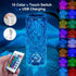16 Colors LED Crystal Lamp Rose Light Touch Table Lamps Bedr TRENDFLOW