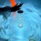 16 Colors LED Crystal Lamp Rose Light Touch Table Lamps Bedr TRENDFLOW
