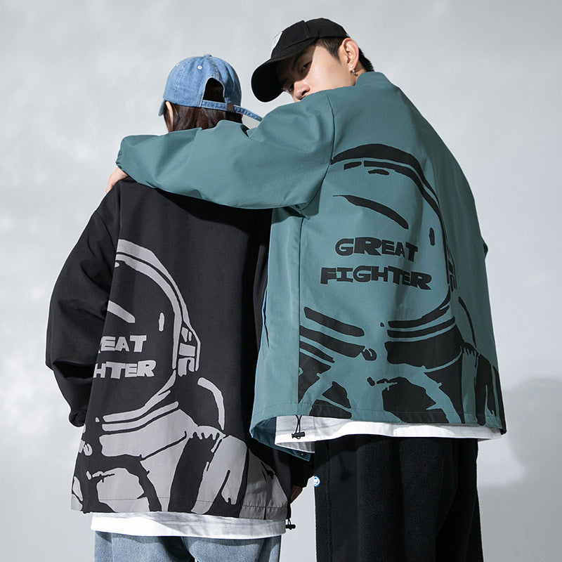 Reflective Jacket Autumn And Winter Lapel Versatile Jacket