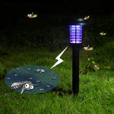Solar Led Rechargeable Anti-Mosquito Lamp Electronic Fly Bug Zapper Insect Pest  Uv Trap Outdoor Garden Lawn Lamp TRENDFLOW