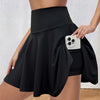 Elastic-waist Casual Sports Mini Skirt