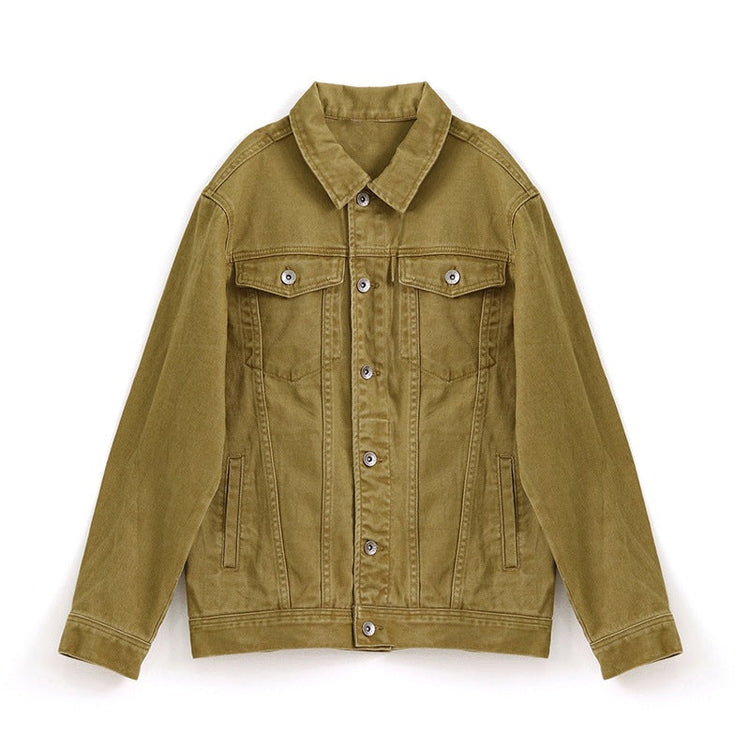 Fashionable Loose-Fit Plus-Size Denim Jacket For Men TRENDFLOW