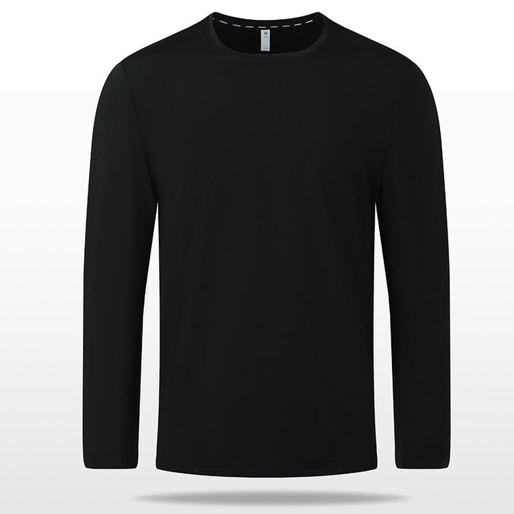 Non-deformed Solid Color Long Sleeve T-shirt TRENDFLOW