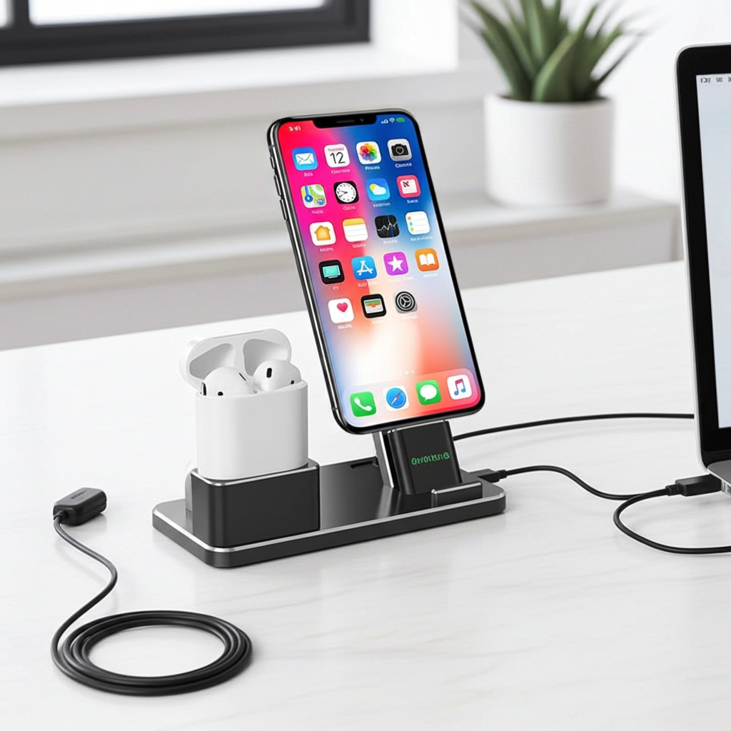 4 IN 1 AIRPODS CHARGING DOCK HOLDER